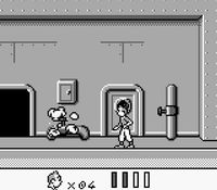 une photo d'Ã©cran de Tintin - Le Temple du Soleil sur Nintendo Game Boy